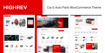 HighRev - Car & Auto Parts WooCommerce Theme